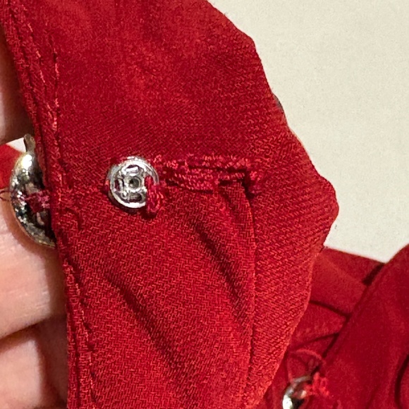 Lauren Ralph Lauren Sleeveless Maxi Evening Gown Ruched Sz 6 Red Formal Elegant - Picture 6 of 16